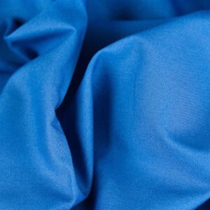 Baumwolle Uni Heide Blau