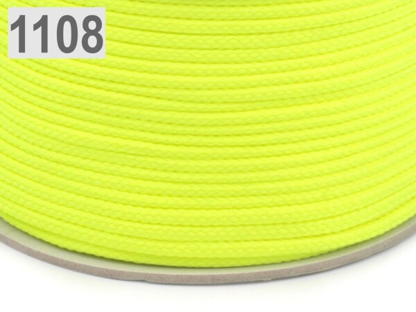 Kordel 4mm Neon Gelb1108