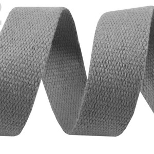 Gurtband Baumwolle 30mm  Grau