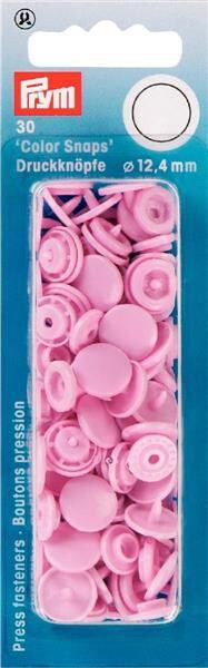  Prym 393118 Color Snaps Rosa, Kunststoff,  Ø 12,4mm