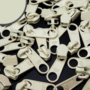 Schieber für Endlos Reissverschlüsse 5mm Vanilla