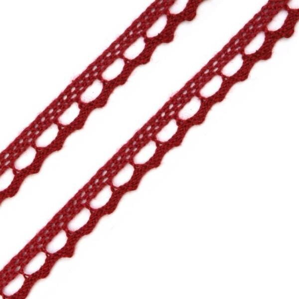 Klöppelspitze Risa 9mm  Rot