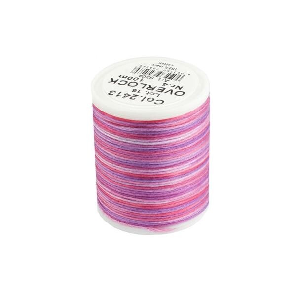 Madeira Cotona Overlock Garn Multicolor No. 4 Lila Rosa Pink 2413