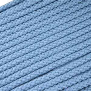 Kordel Flechtkordel Baumwolle 8mm Jeansblau