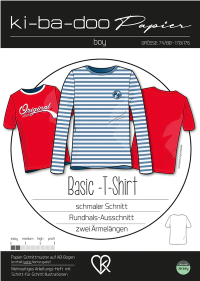 Papierschnittmuster Kibadoo Kinder Jungen Shirt