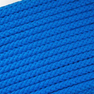 Kordel Flechtkordel Baumwolle 8mm Blau