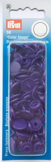 Prym 393135 Color Snaps violett, Ø 12,4mm