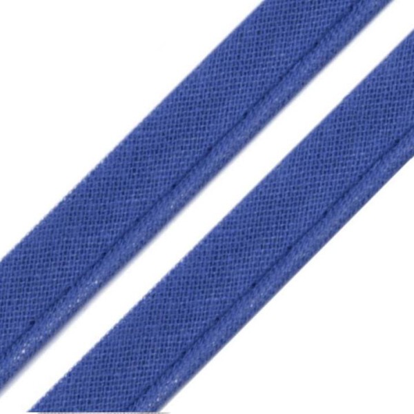 Paspelband Baumwolle 12mm Blau