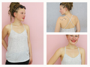 Papierschnittmuster Schnittreif Damen Frau Eike Top