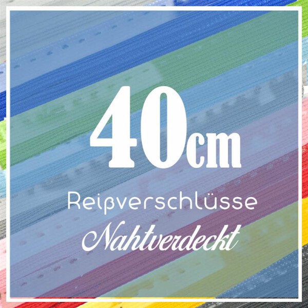 Opti RV Nahtverdeckt 40cm in versch. Farben