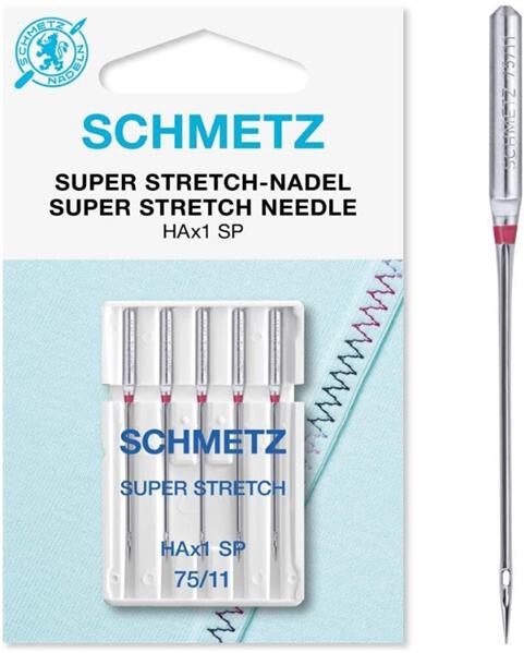 Nadeln Schmetz Super Stretch HAx1 Sp 75/11