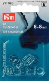 Prym 991890 BH-Zubehör 6+8mm, transparent Versteller