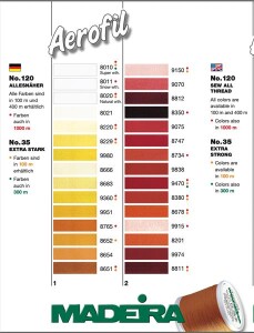 Nähgarn Aerofil Nr.35, Extra Stark, 100m alle Farben