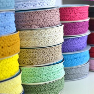 Klöppelspitze 14mm Margo Rosa -74