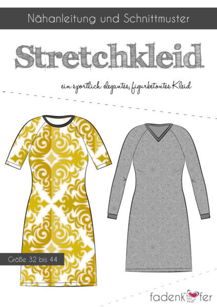 Papierschnittmuster Fadenkäfer Damen Stretchkleid