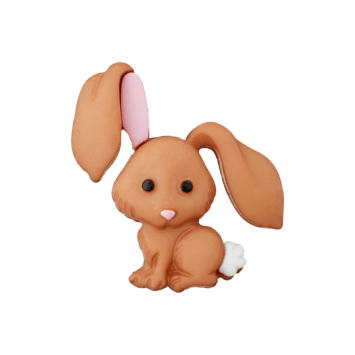Union Knopf 37mm Hase