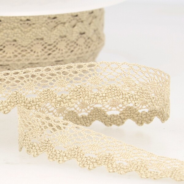 Klöppelspitze 13mm Daria Beige