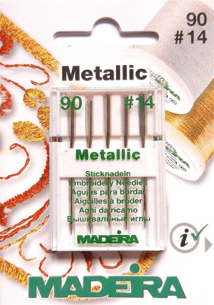 Nadeln MADEIRA Sticknadel No. 90 Metallic