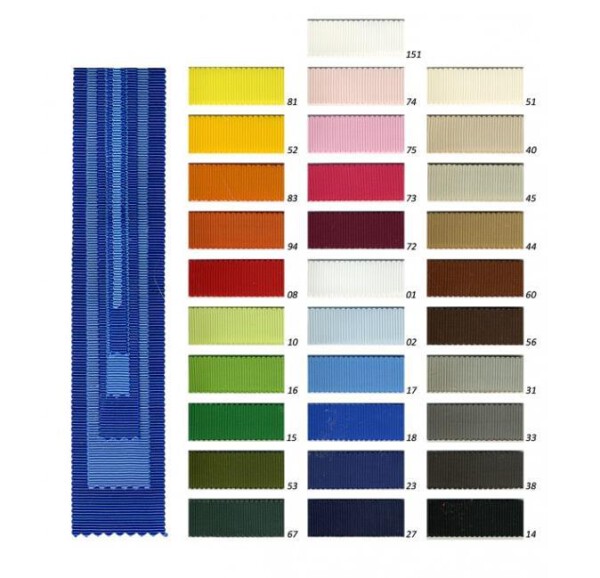 Ripsband  Petersham 16mm in versch. Farben