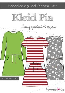97 Papierschnittmuster Fadenkäfer Kinder Kleid Pia