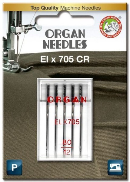 Nadeln Organ Overlock Cover Nadeln ELx705 80-90/SUK CR Blister