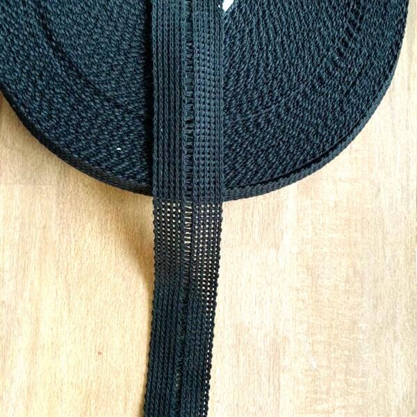 Tressenband schlicht 30mm Schwarz 014