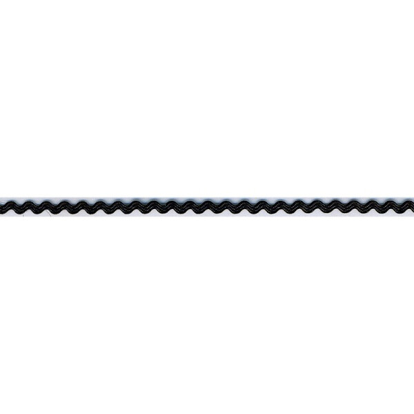 Zackenlitze 2mm Schwarz