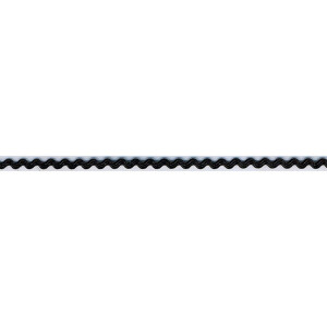 Zackenlitze 2mm Schwarz