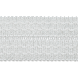 Wolltresse Tressenband Veronika 35mm Wollweiss
