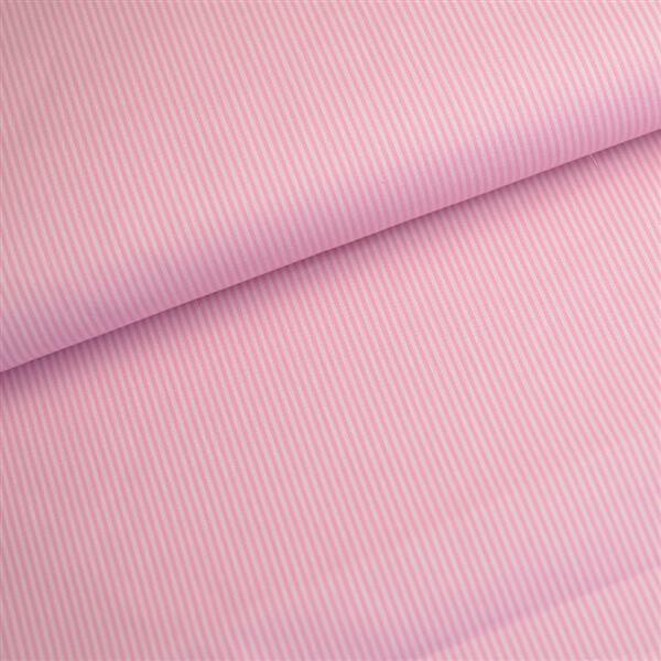 Baumwolle Westfalen Webstoff Capri Rosé-Pink Gestreift