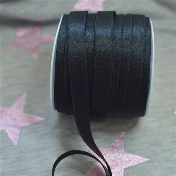 Wäschegummiband Trägergummiband 15mm Schwarz