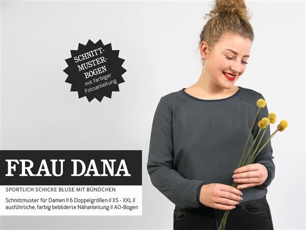 Papierschnittmuster Schnittreif Damen Frau Dana Bluse