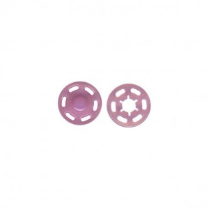 Knopf Druckknopf Kunststoff 21mm rosa