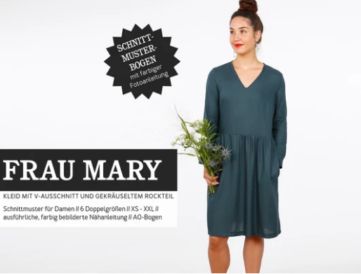 252 Papierschnittmuster Schnittreif Damen Kleid Frau Mary