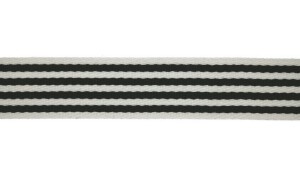 Gurtband Streifen Trimi Schwarz 40mm