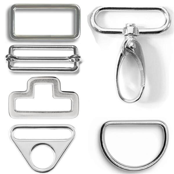 Taschenzubehör 30mm Silber