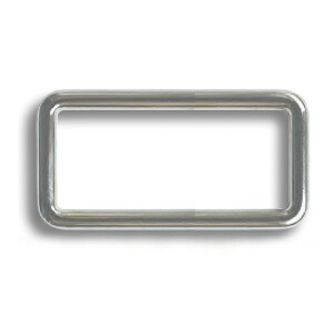 Union Durchzug Rechteck-Ring, 30mm Silber
