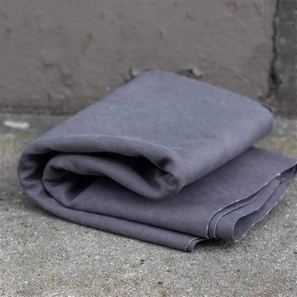 Canvas Heavy Washed,17 OZ, Pewter
