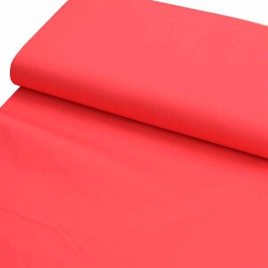 Baumwolle Poplin Stretch Uni Rot