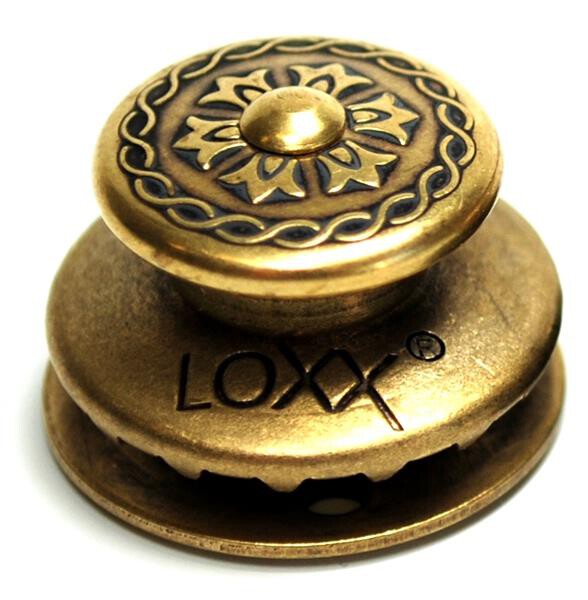 Loxx Verschluß Victoria altmessing, 15mm