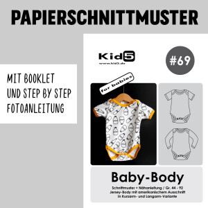 138 Papierschnittmuster Kid5 #69 Baby-Body