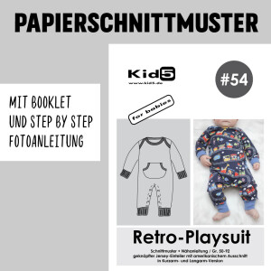 29 Papierschnittmuster Kid5 #54 Retro-Playsuit