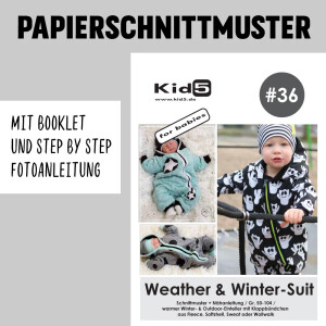 121 Papierschnittmuster Kid5 #36 Weather & Winter-Suit