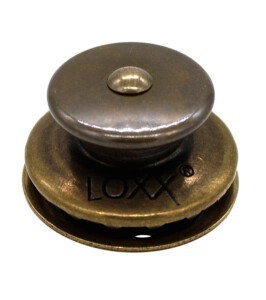 Loxx Verschluß Standard altmessing, 15mm