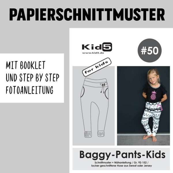 21 Papierschnittmuster Kid5 #50 Baggy-Pants Kids