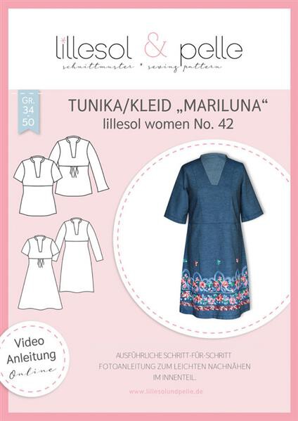 26 Papierschnittmuster Lillesol Damen Kleid Mariluna No.42 - Gr. 34-50