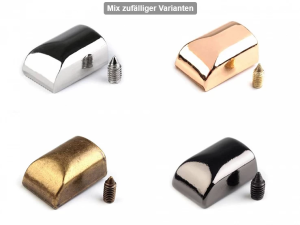 Reißverschluss Endstücke 10x14mm Altmessing