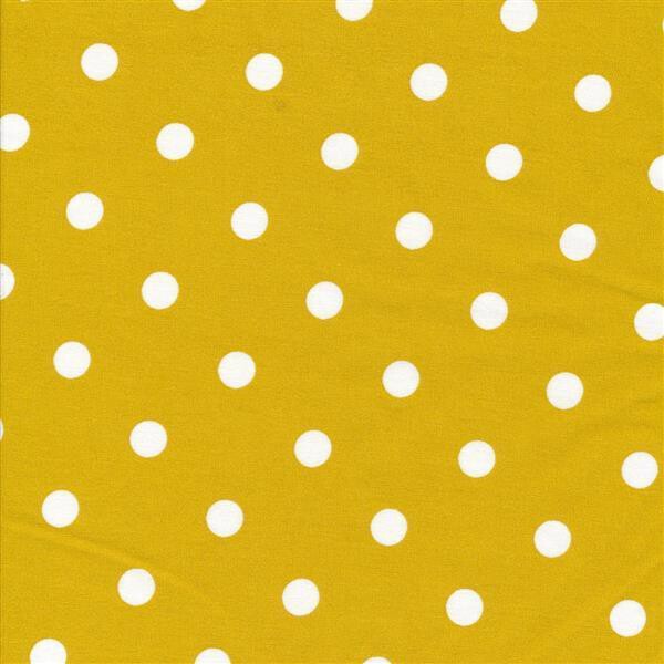 Zuschnitt M Oilcloth Dots Big Mustard 35x50cm