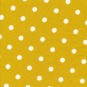 Zuschnitt M Oilcloth Dots Big Mustard 35x50cm