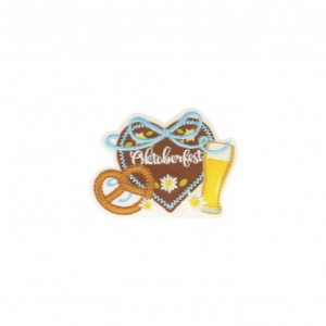 Applikation Aufnäher Aufbügler Oktoberfest Herz